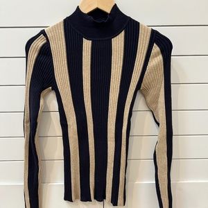 Mock-neck scotch and soda sweater